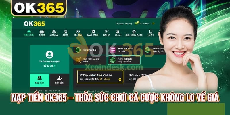 Cách nạp tiền Ok365