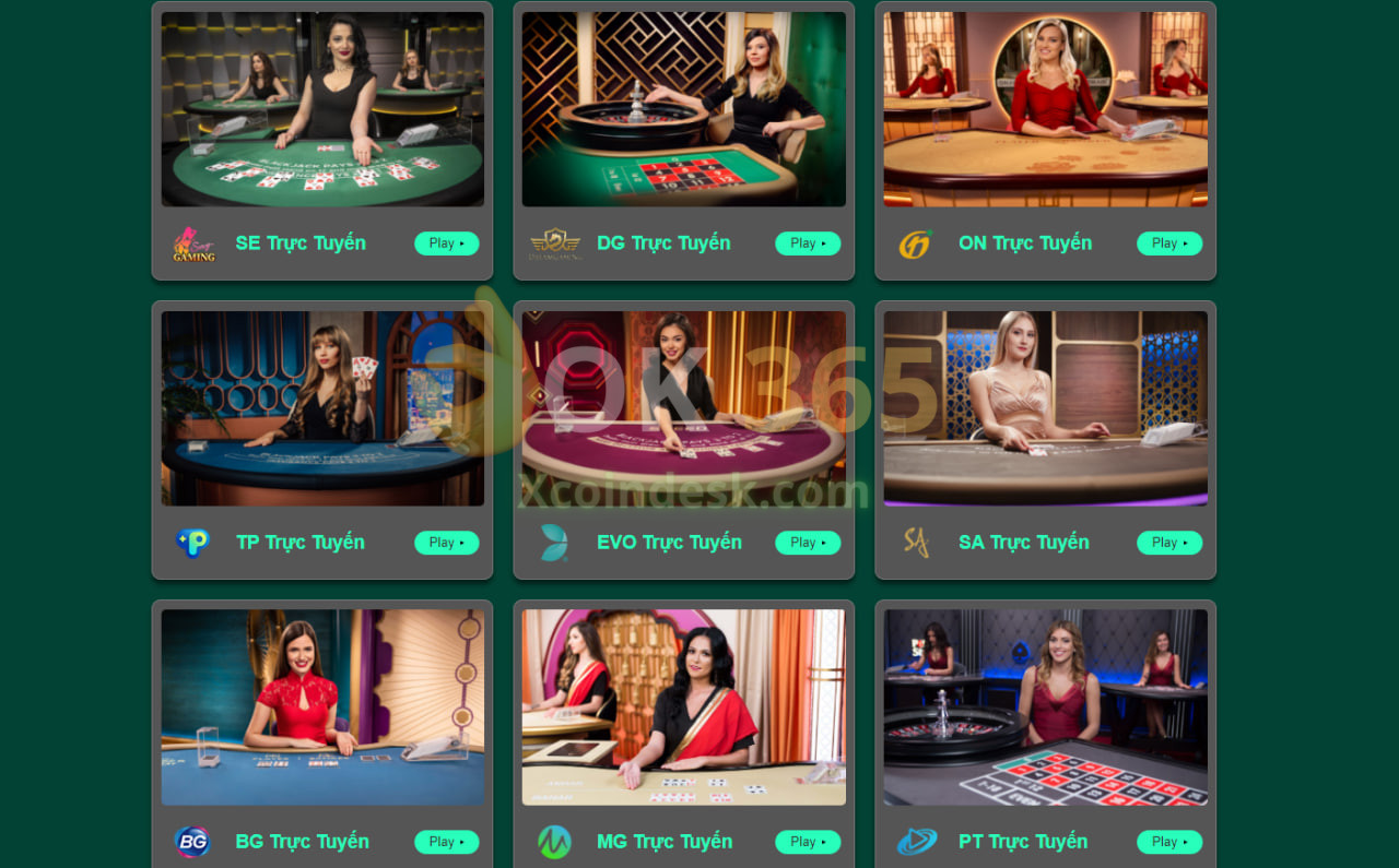 Sảnh Live Casino Ok365